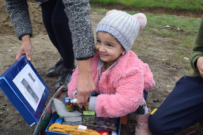 during our shoe box appeal